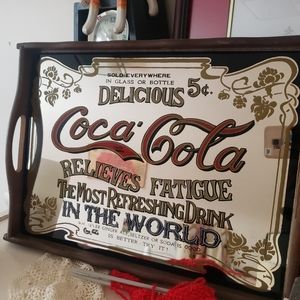 COPY - Vintage Coca-cola mirror tray